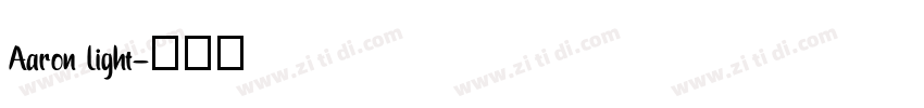 Aaron Light字体转换